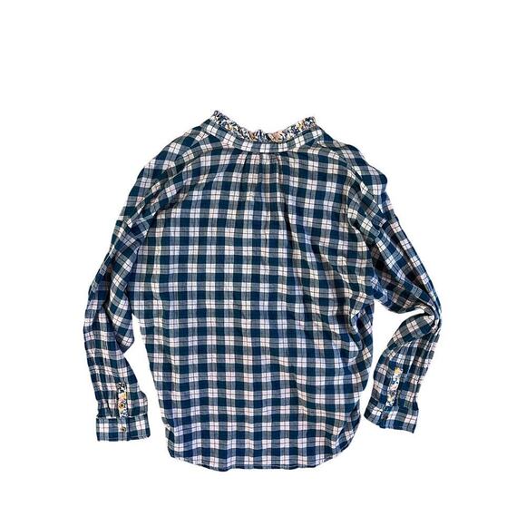 Anthropologie Pilcro Women’s Blue lPink Plaid Check Button Down Tavi Shirt Sz S - Picture 6 of 6